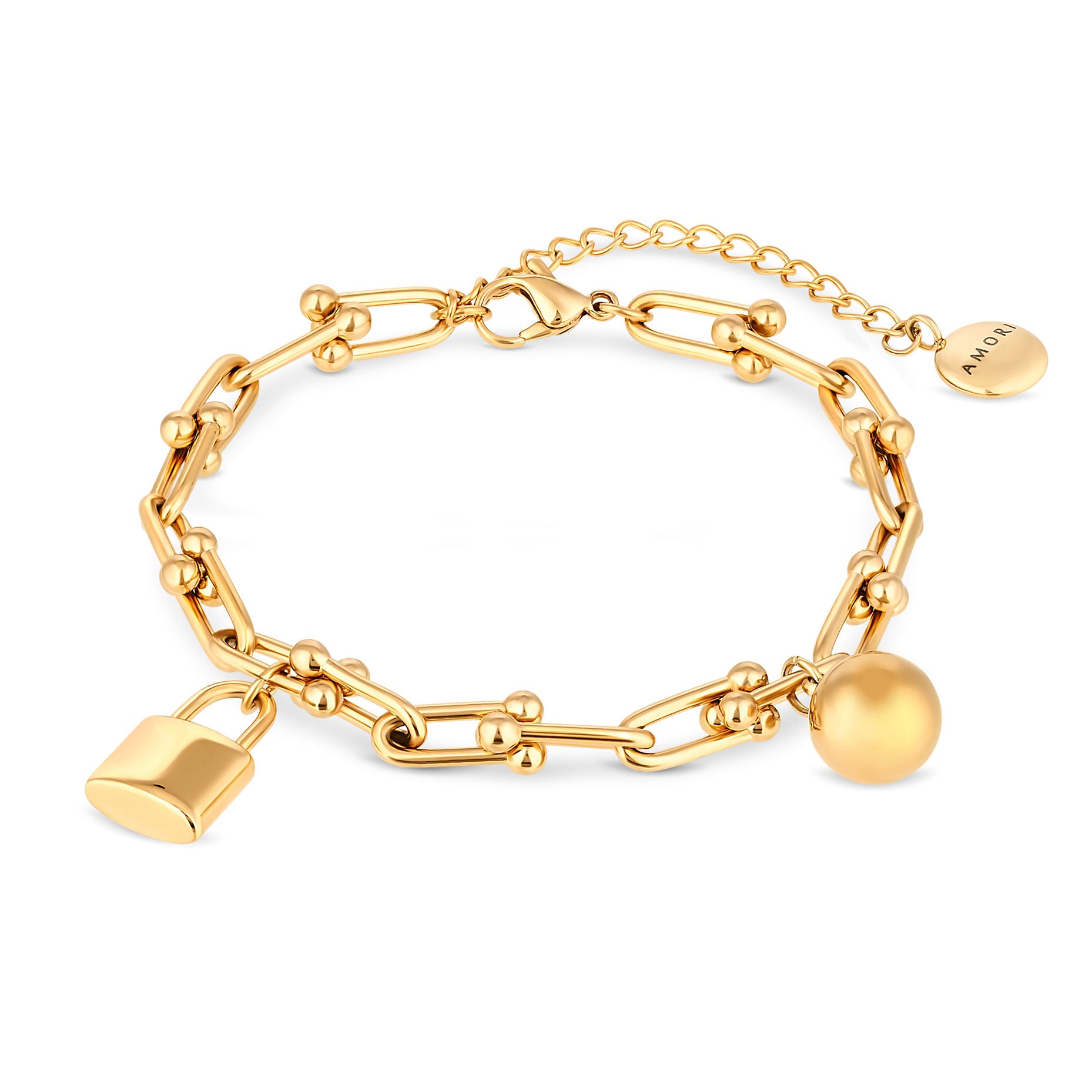 PADLOCK BRACELET - GOLD – Amori