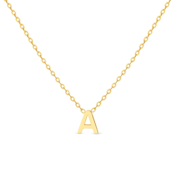 Anne Mini initial pendant Gold - A