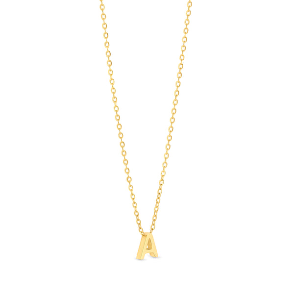 Anne Mini initial pendant Gold - A