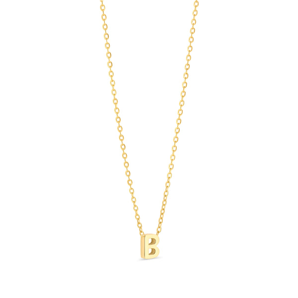 Anne Mini initial pendant Gold - B