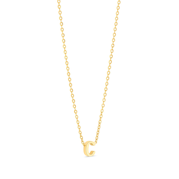 Anne Mini initial pendant Gold - C