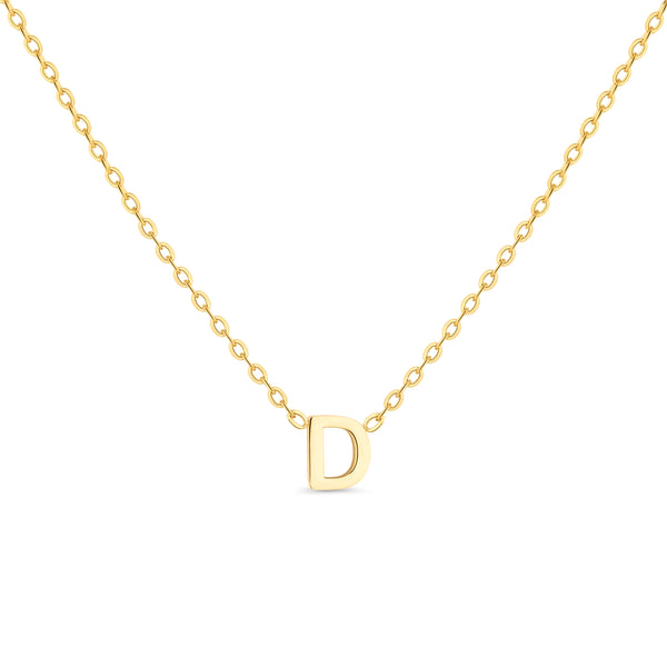 Anne Mini initial pendant Gold - D