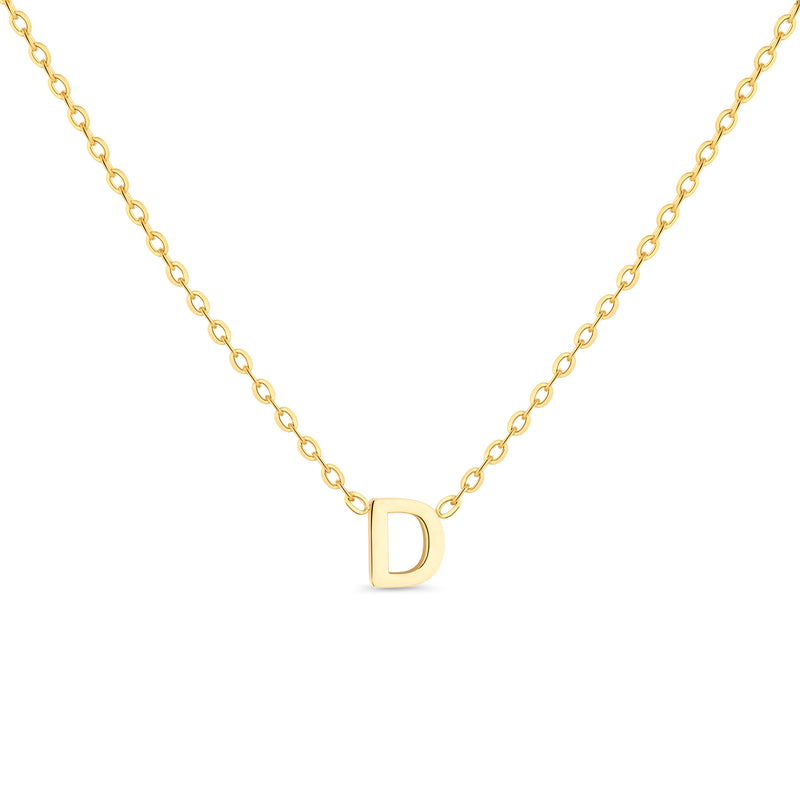 Anne Mini initial pendant Gold - D