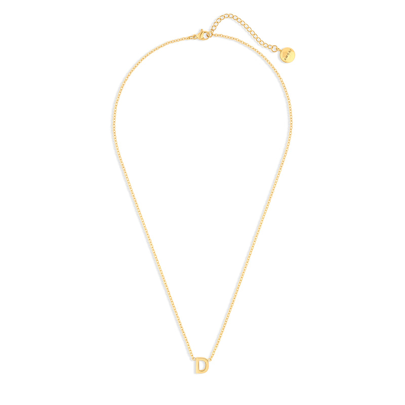 Anne Mini initial pendant Gold - D