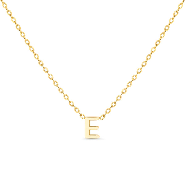 Anne Mini initial pendant Gold - E