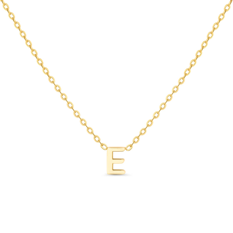 Anne Mini initial pendant Gold - E