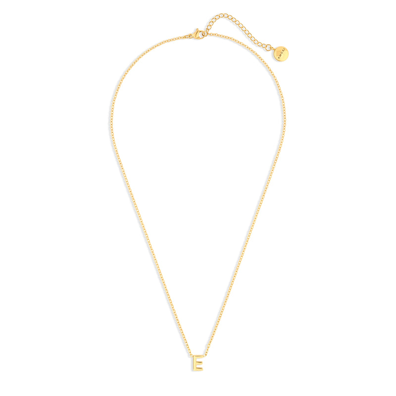 Anne Mini initial pendant Gold - E