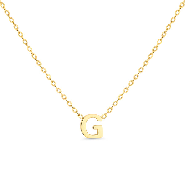 Anne Mini initial pendant Gold - G