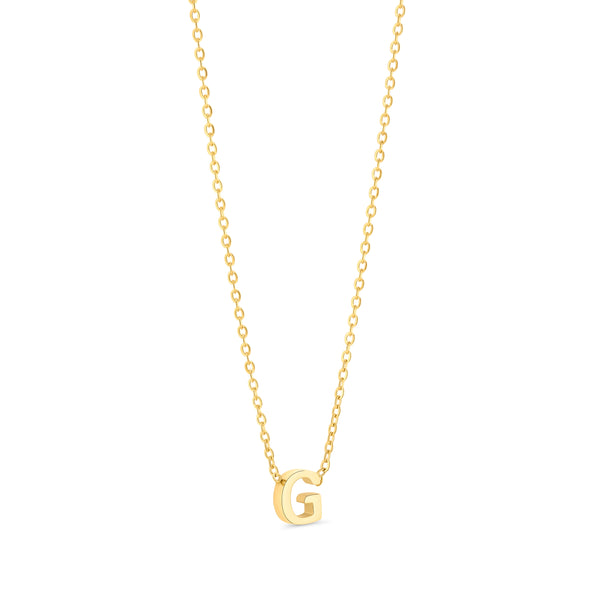 Anne Mini initial pendant Gold - G