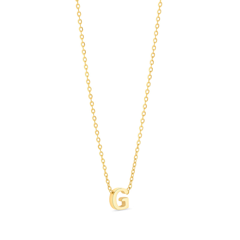 Anne Mini initial pendant Gold - G