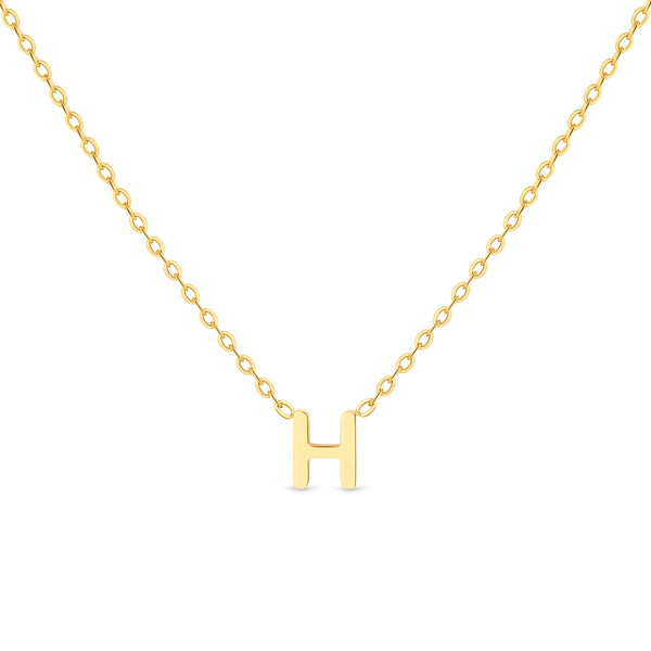 Anne Mini initial pendant Gold - H