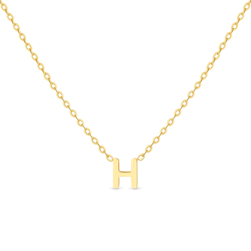 Anne Mini initial pendant Gold - H