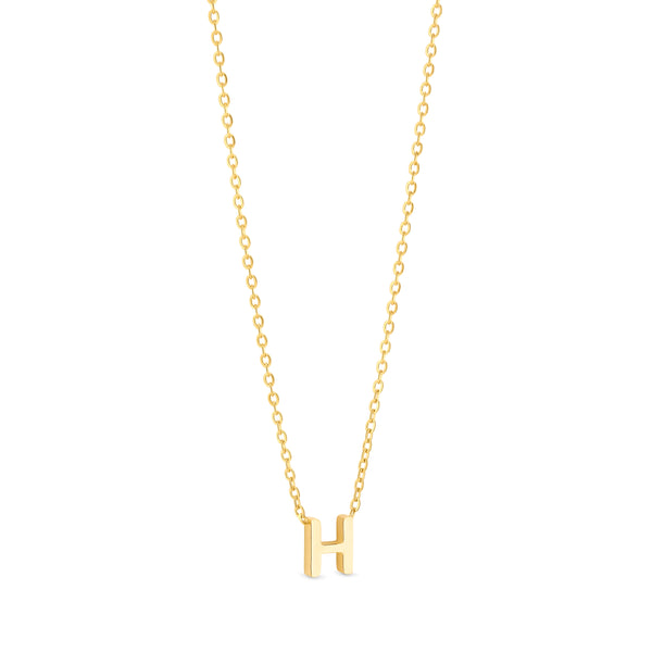 Anne Mini initial pendant Gold - H