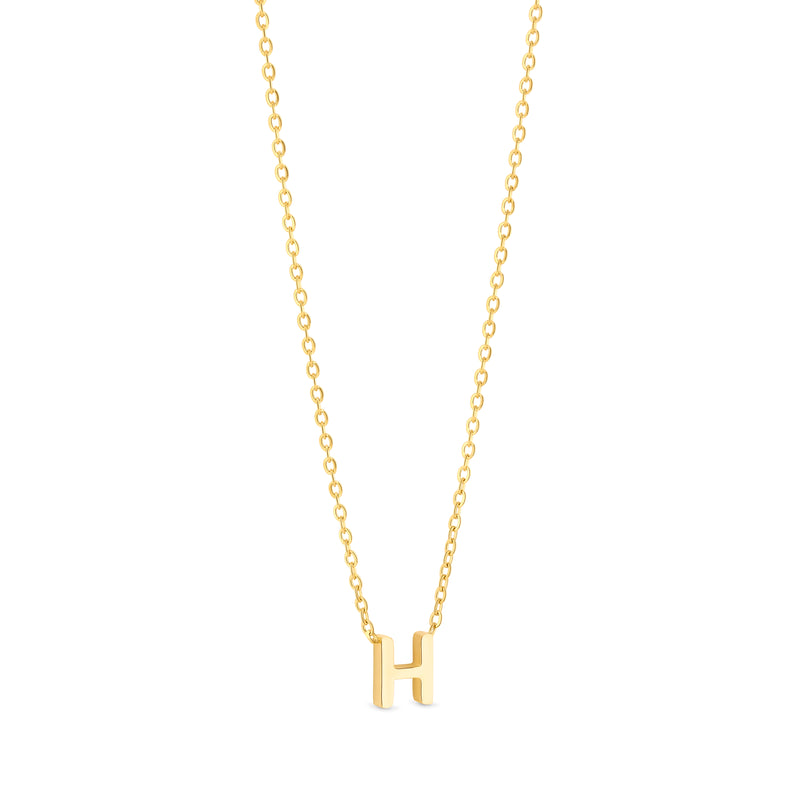 Anne Mini initial pendant Gold - H