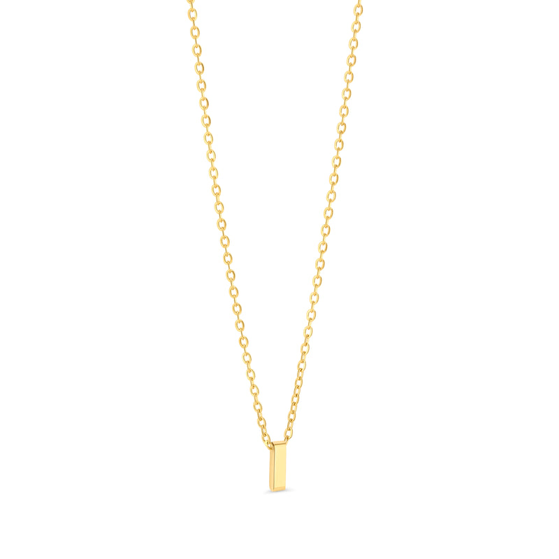 Anne Mini initial pendant Gold - I