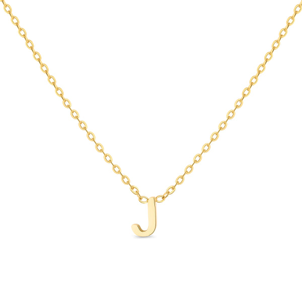 Anne Mini initial pendant Gold - J