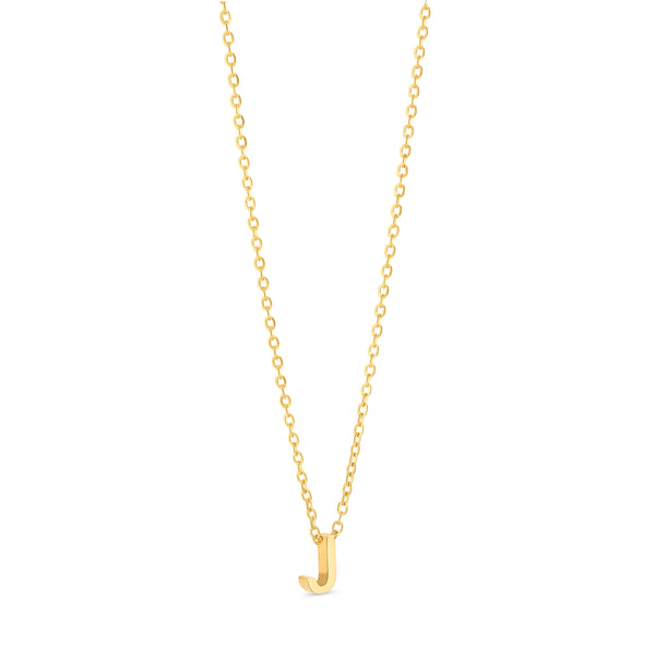 Anne Mini initial pendant Gold - J