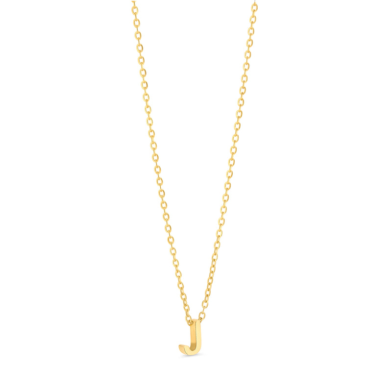 Anne Mini initial pendant Gold - J