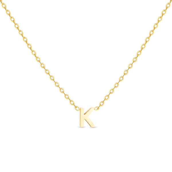 Anne Mini initial pendant Gold - K