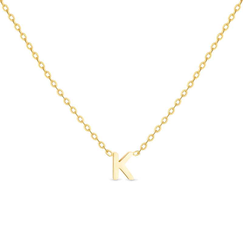 Anne Mini initial pendant Gold - K