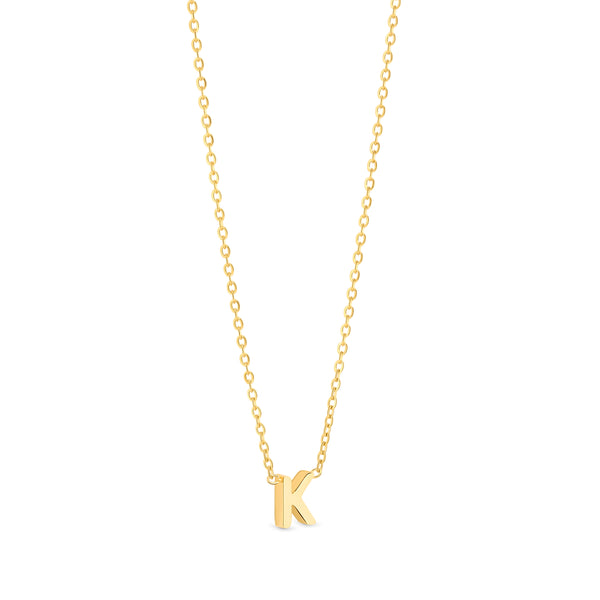 Anne Mini initial pendant Gold - K