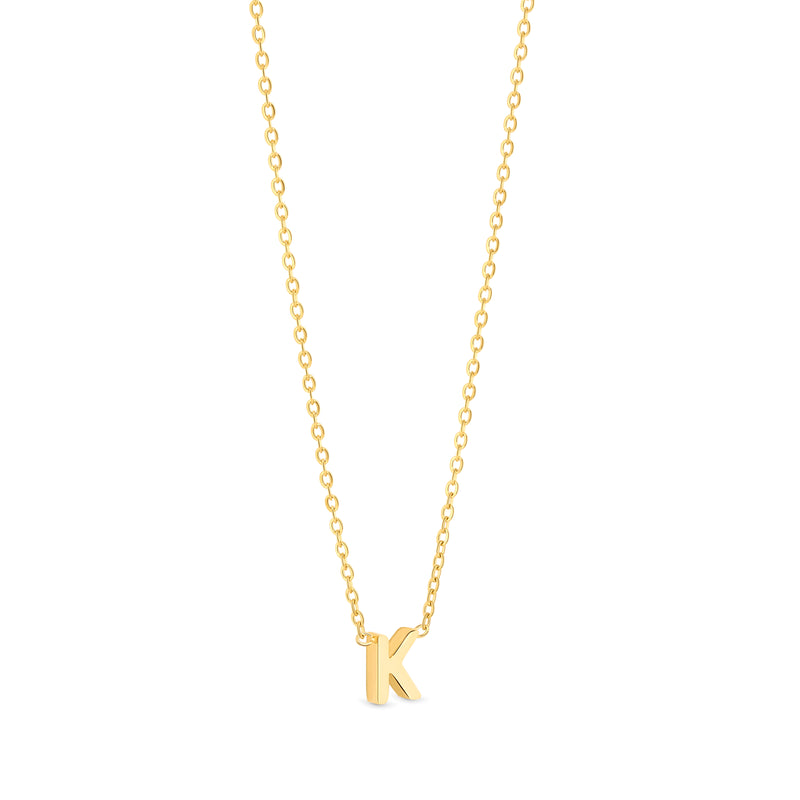 Anne Mini initial pendant Gold - K