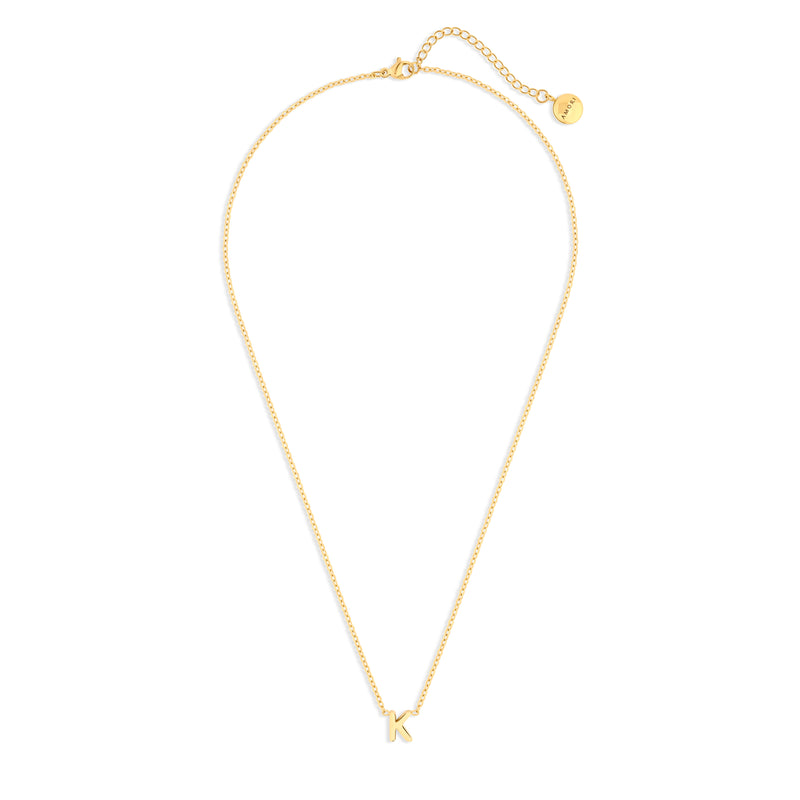 Anne Mini initial pendant Gold - K