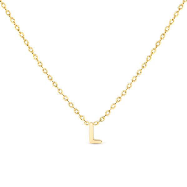 Anne Mini initial pendant Gold - L