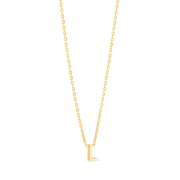 Anne Mini initial pendant Gold - L