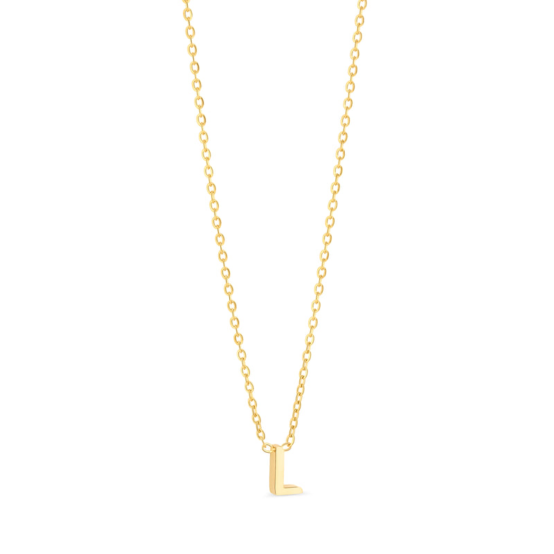 Anne Mini initial pendant Gold - L