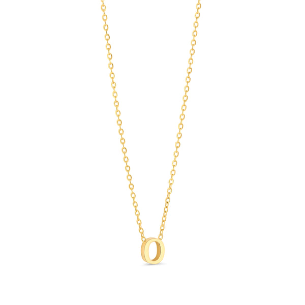 Anne Mini initial pendant Gold - O