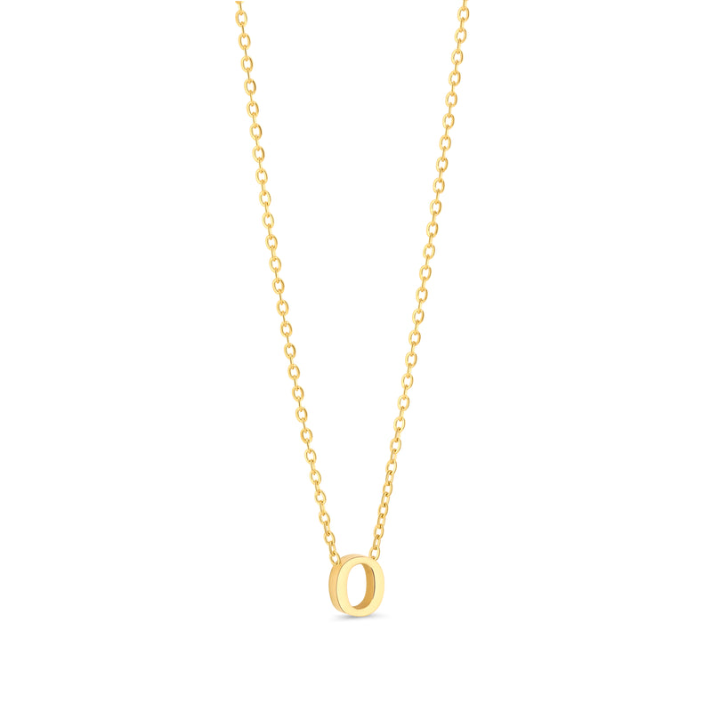 Anne Mini initial pendant Gold - O