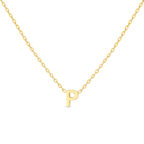 Anne Mini initial pendant Gold - P