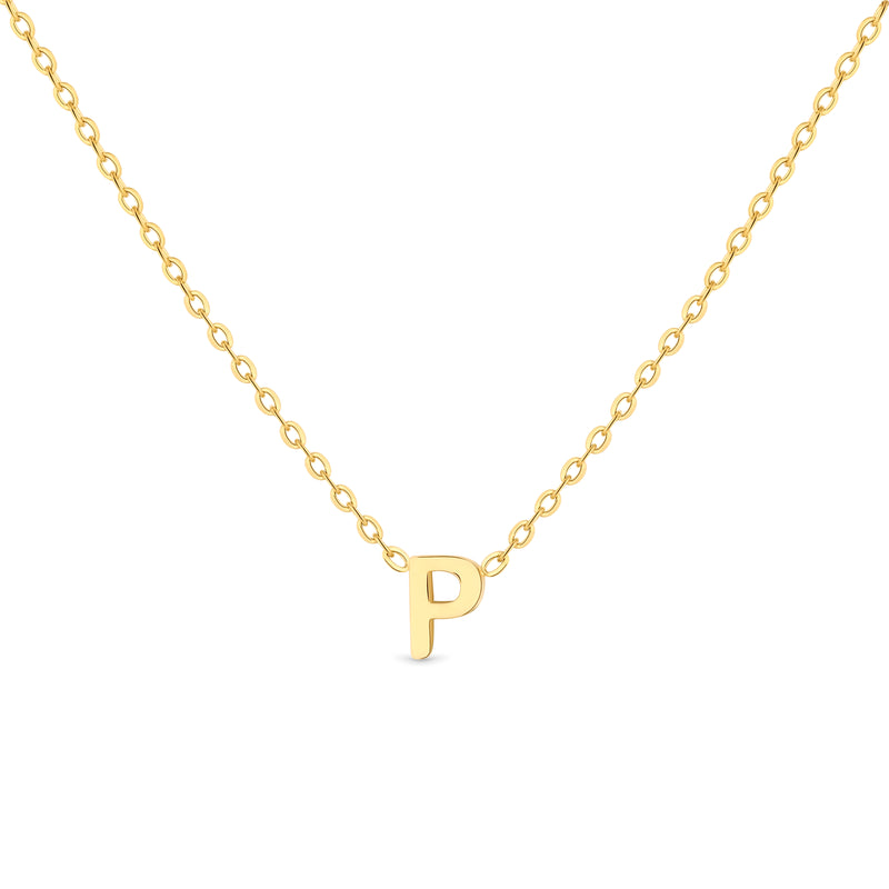 Anne Mini initial pendant Gold - P