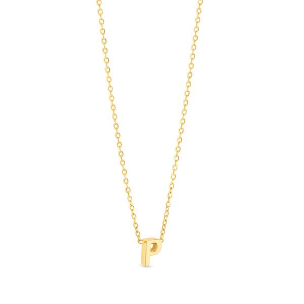 Anne Mini initial pendant Gold - P