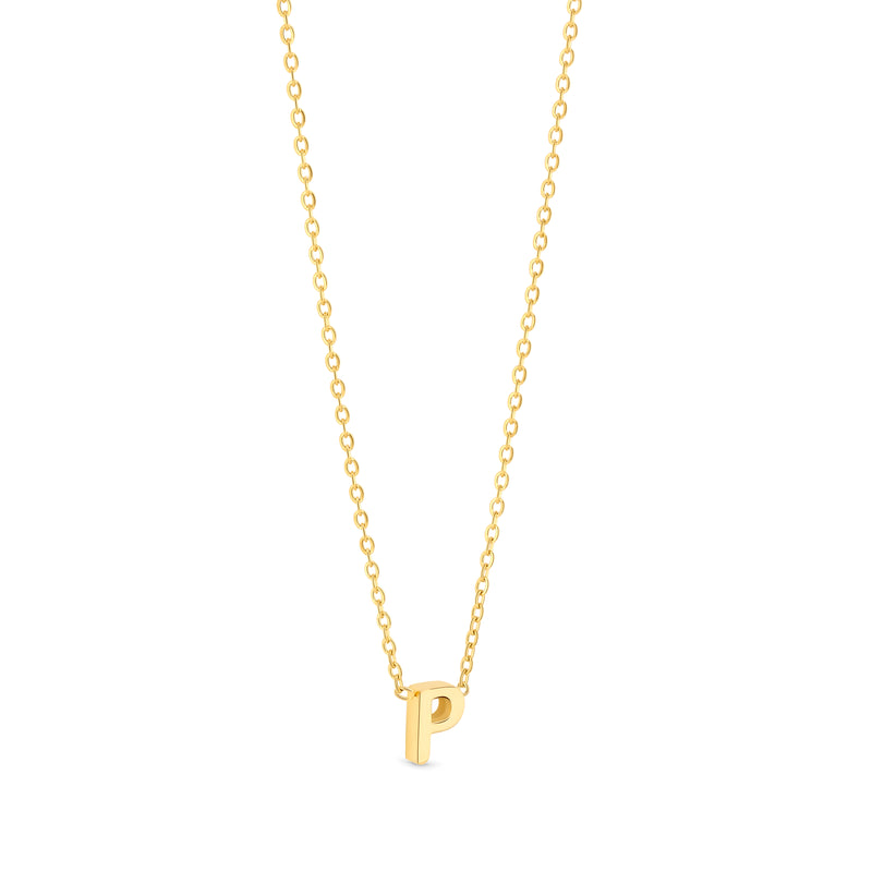 Anne Mini initial pendant Gold - P