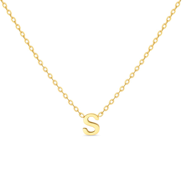 Anne Mini initial pendant Gold - S