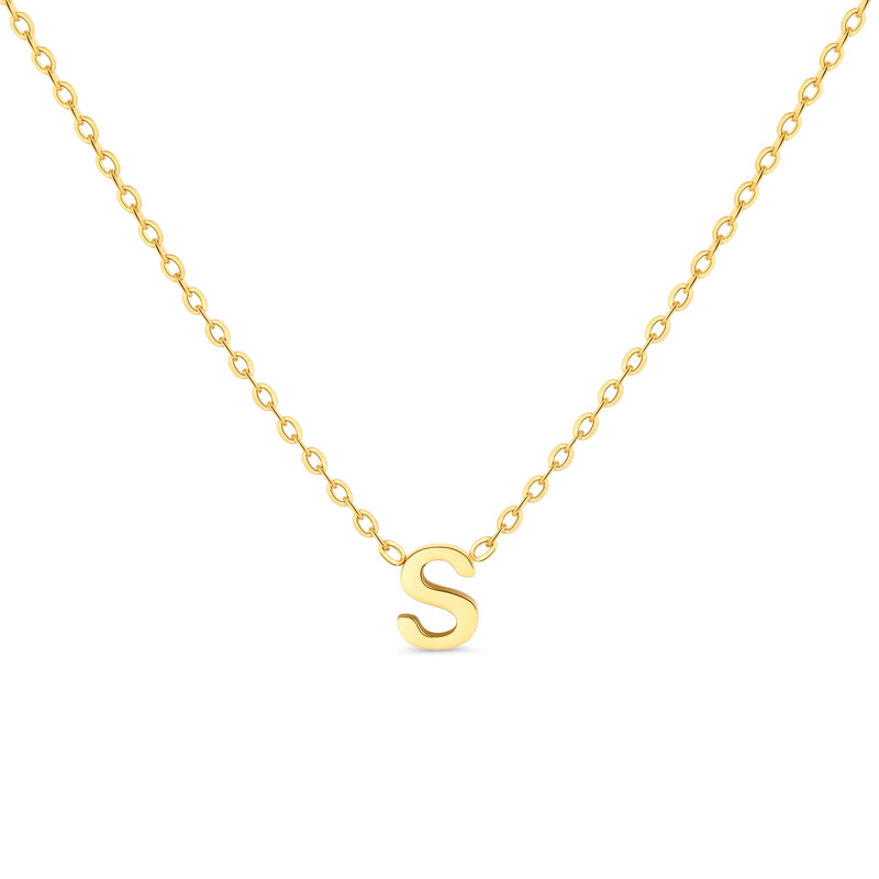 Anne Mini initial pendant Gold - S