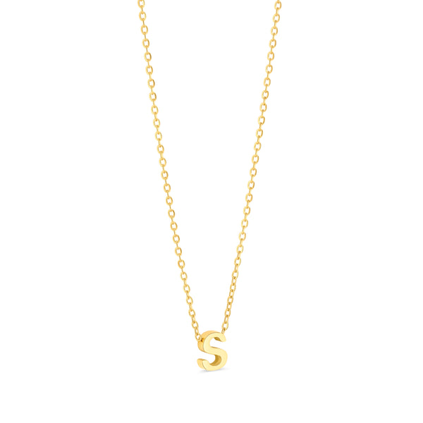 Anne Mini initial pendant Gold - S