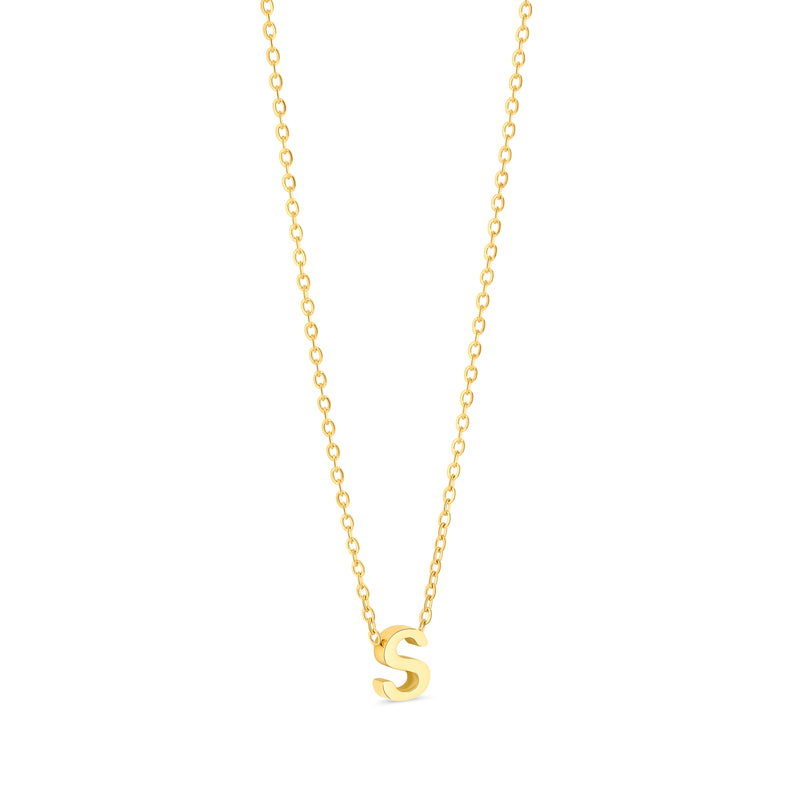 Anne Mini initial pendant Gold - S