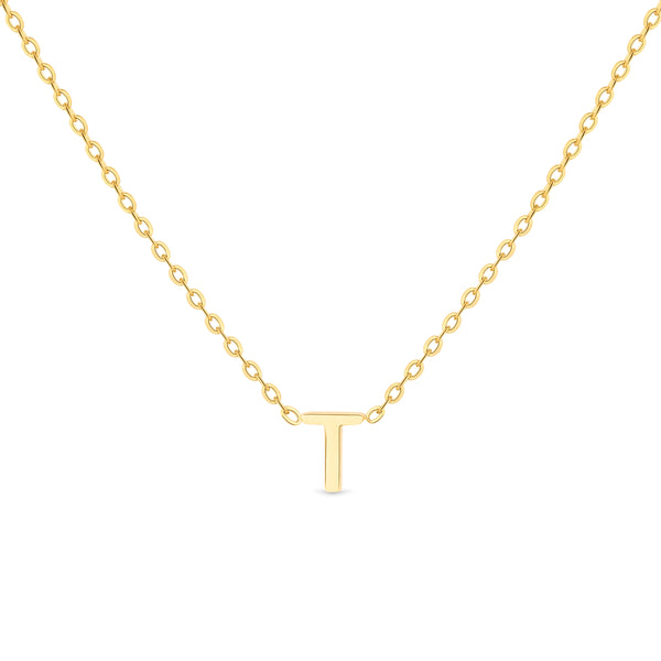 Anne Mini initial pendant Gold - T