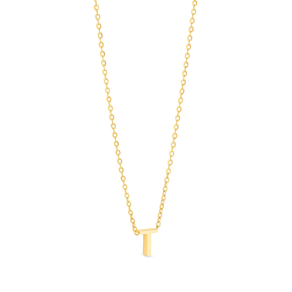 Anne Mini initial pendant Gold - T