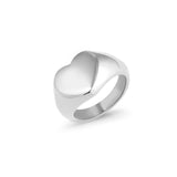 Camille Heart Ring Silver - Size 8