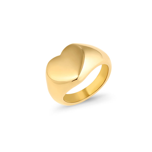 Camille Heart Ring Gold - Size 6