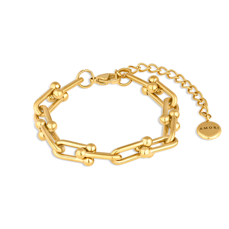 Eva Lock Bracelet Gold