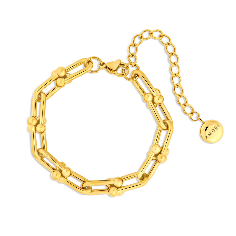 Eva Lock Bracelet Gold