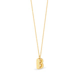 Mary Initial Pendant Gold - B