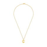 Mary Initial Pendant Gold - C