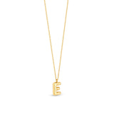 Mary Initial Pendant Gold - E