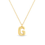 Mary Initial Pendant Gold - G